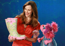 Jennifer Garner and Abby Cadabby