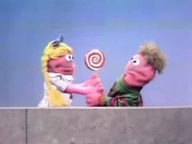 Kids fight over lollipop