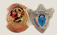 Elmo and Cookie Monster badge pins 2019