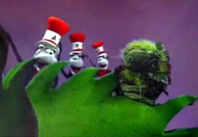 The Lanford puppet appears as a carnivorous plant at the base of Mount Crumpit in "The Song of the Zubble-Wump."