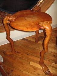 A table in the Townhouse, crafted by Andrew J. Willner