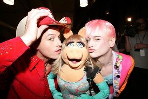 Heatherette founders Traver Rains, Richie Rich & Miss PiggyThe 2005 New York Fashion Week