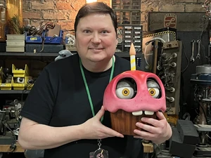 O'Quinn with the Cupcake