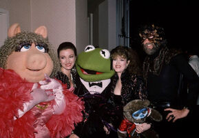 Miss Piggy, Jane Seymour, Kermit the Frog, Bernadette Peters and Jim Henson as The Beast from Beauty and the Beast[2]