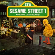 LPNo book, 1974 Sesame Street Records CTW 22064 First Pressing