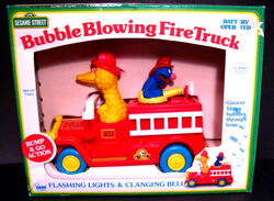 Bubble blowing fire truck 1