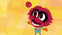 Baby Animal presents the letter ("A — Apple that Animal ate"), Disney Junior Music: Ready for Preschool video "Letters"