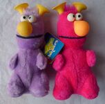 Hasbro Softies purple and pink Honker dolls 1983