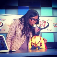 Mindy Kaling & Gonzo2014 Auto Club 400