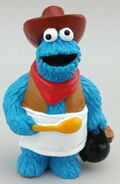 Cookie Monster as the cook