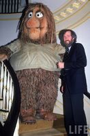 Henson and Junior Gorg on the townhouse stairs