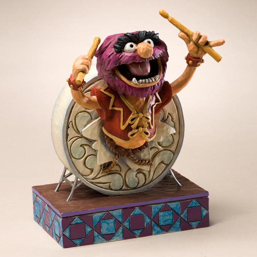 Hallmark The Muppets Ceramic ANIMAL Cupcake Music Trinket Box 