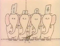 "How Many Elephants Can You Fit in a Room?" (First: Episode 3358)