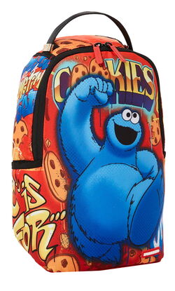 Sprayground x Sesame Street Cookie Monster Shark Bite Backpack