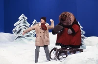 Uwe and Samson in the snow