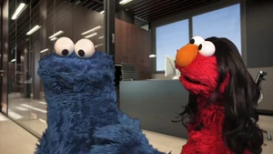 Elmo as Olivia Pope for Entertainment Weekly