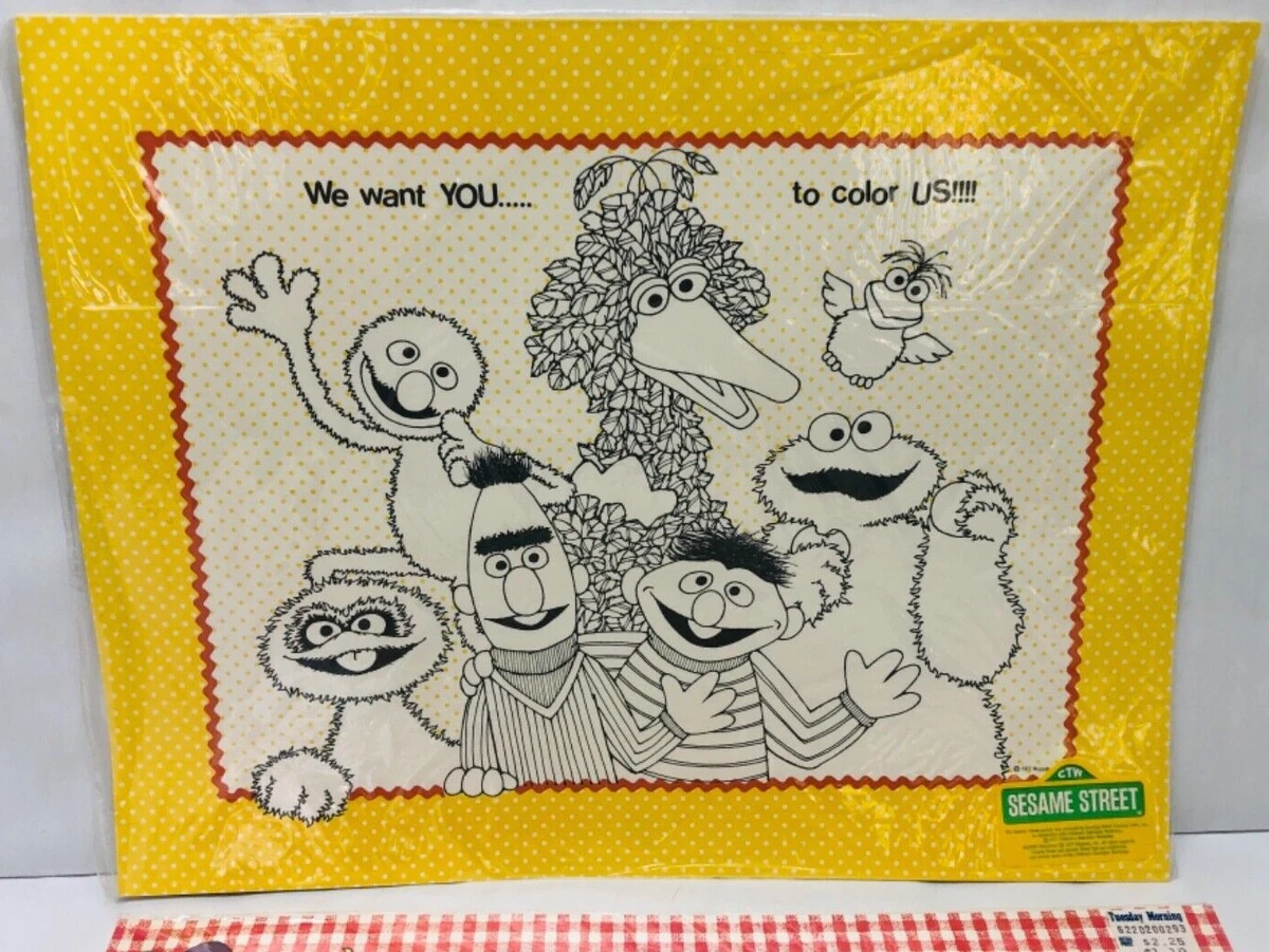 Sesame Street placemats (Drawing Board) Muppet Wiki Fandom