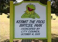 Kermit the Frog Birtceil Park dedication