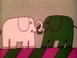 Two Elephants (First: Episode 1457) artist:Owe Gustafson