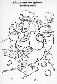 Bobo the Bear as Johnny Appleseed