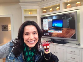 Sandra Bennett with Pepe