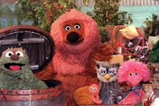 Buh with Rumpel, Samson, Finchen and Tiffy in 1995