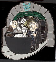 Haunted Mansion Doombuggy - Statler & Waldorf with Mummy and Deaf Ghost April 14, 2012 Walt Disney Imagineering Cast Pin