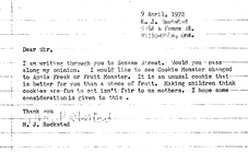 1972 letter to CTW