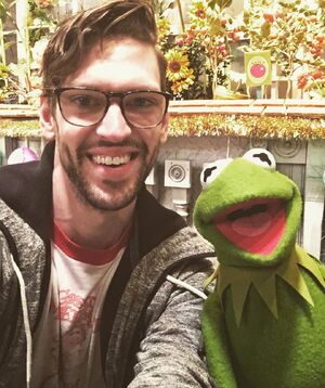 Ben Durocher and Kermit