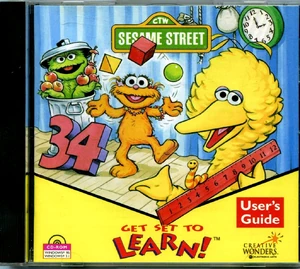 Creative wonders 1996 sesame street get set to learn cd-rom video game