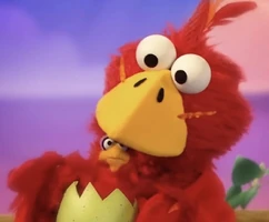 Elmo & a bird"Bird the Musical"