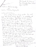 Letter to CTW and Western Publishing (April 18, 1979)