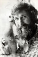 Henson with a Big Bird puppet, 1971