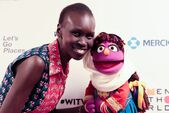 Alek Wek with Zari