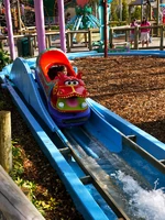 Zoe-Patra and the Hippos of the NileFlume ride down the Nile river