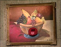 Here Is Your Life: Painting of a Bowl of Fruit