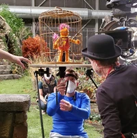 John Tartaglia performing with a miniature Gobo