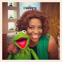 Sherri Shepherd with Kermit