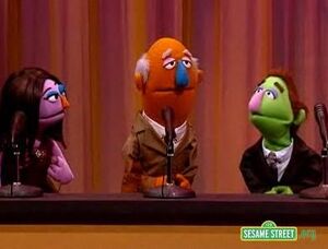 The parody versions of Carrie Ann Inaba, Len Goodman and Bruno Tonioli.