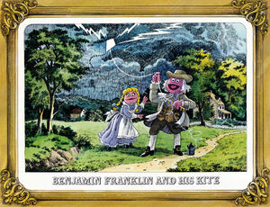 June Benjamin Franklin and His Kite