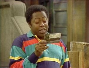 David holds up a postcard of the real Adirondack Mountains in .