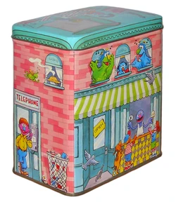 Sesame Street tin canister unknown date