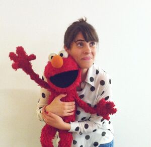 Sarah Rebar with Elmo