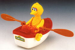 VTG Illco Big Bird's Motorboat - Sesame Street Bert Ernie Wind Up