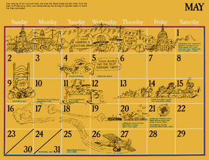 1976 sesame calendar 05 may 2