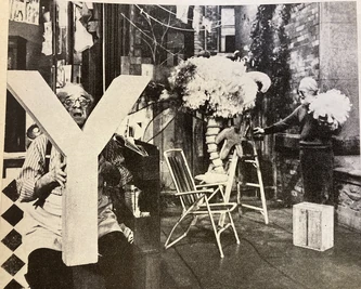 behind the scenes with Will Lee and Kermit Love assisting Big Bird