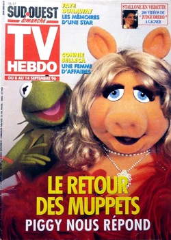 Miss Piggy on the cover of TV Hebdo (France) (1996)