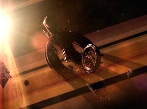 The wreckage of the Zelbinion