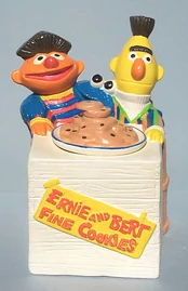 Bert and Ernie, with Cookie Monster - 1978