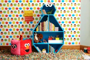 Land of nod cookie monster bookshelf